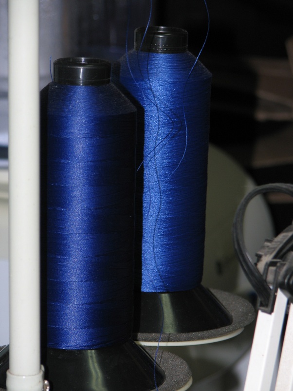 Blue Yarn Rolls